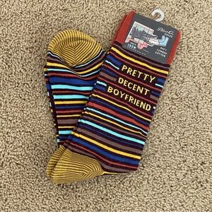 Blue Q Men's Striped Socks - Multicolor